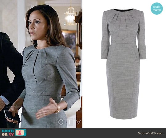 Karen Millen Tailored Dress worn by Emily Rhodes (Italia Ricci) on Designated Survivor