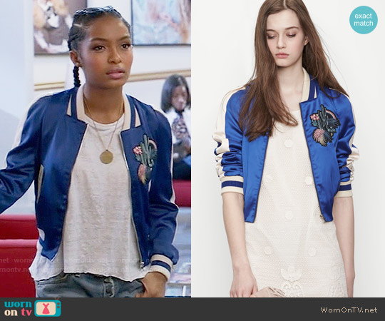 Maje Bacary Jacket worn by Zoey Johnson (Yara Shahidi) on Black-ish