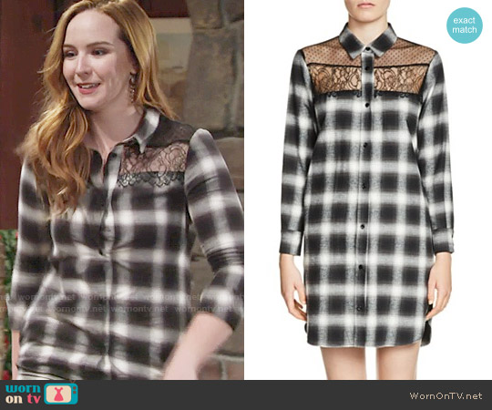 Maje Raja Dress worn by Mariah Copeland (Camryn Grimes) on The Young and the Restless