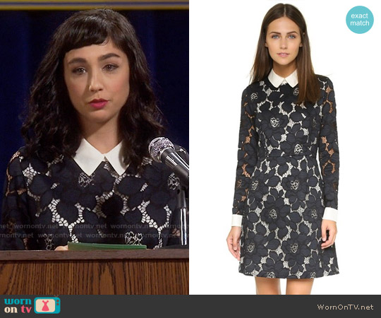 Paul & Joe Sister Iphigenie Collar Dress worn by Mandy Baxter (Molly Ephraim) on Last Man Standing