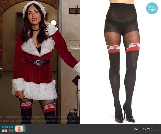 Pretty Polly Santa Pattern Tights worn by Reagan (Megan Fox) on New Girl