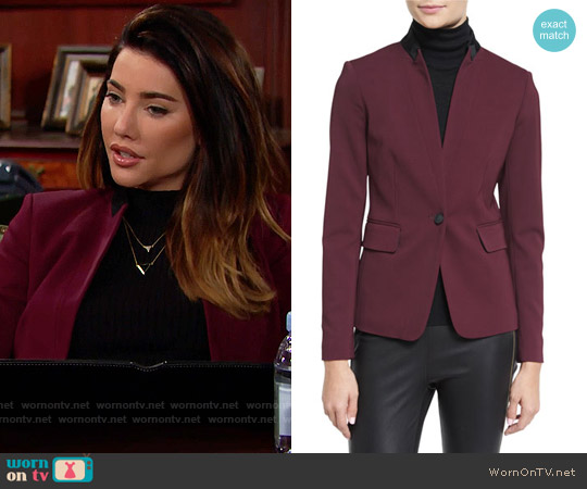 Rag & Bone Archer Blazer worn by Steffy Forrester (Jacqueline MacInnes Wood) on The Bold and the Beautiful