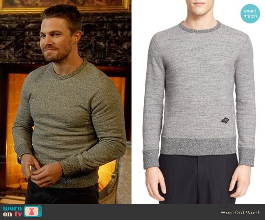 Rag & Bone Jasp&eacute; Sweatshirt worn by Oliver Queen (Stephen Amell) on Arrow