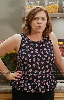 Rebecca’s turtle print top on Crazy Ex-Girlfriend