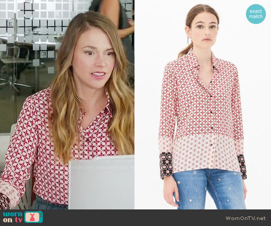 Sandro Boro Shirt worn by Liza Miller (Sutton Foster) on Younger