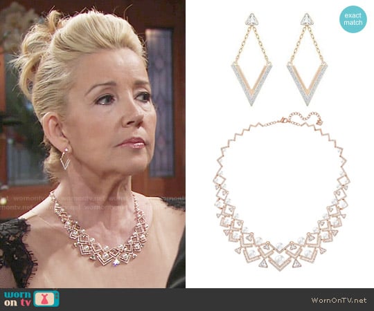 Swarovski Large Edify Necklace worn by Nikki Reed Newman (Melody Thomas-Scott) on The Young and the Restless