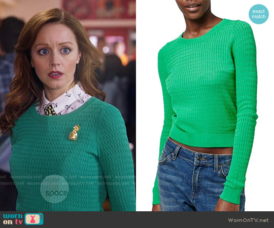 Topshop Modern Mini Cable Top worn by Cassandra Cillian (Lindy Booth) on The Librarians