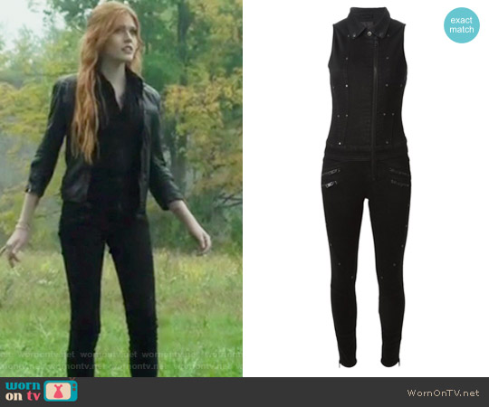 Diesel De-Krapez Denim Jumpsuit worn by Clary Fray (Katherine McNamara) on Shadowhunters