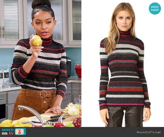Diane von Furstenberg Leela Sweater worn by Zoey Johnson (Yara Shahidi) on Black-ish