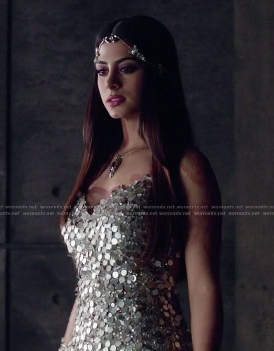 Isabelle’s sequin cocktail dress on Shadowhunters