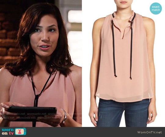 June & Hudson Tie Neck Tank worn by Angela Montenegro (Michaela Conlin) on Bones