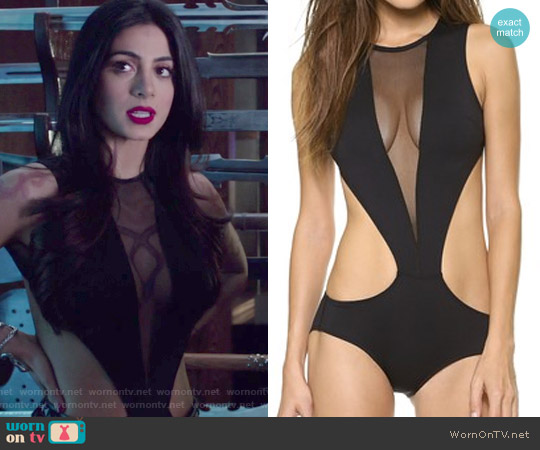 Michi Descent Bathing Suit worn by Isabelle Lightwood (Emeraude Toubia ) on Shadowhunters