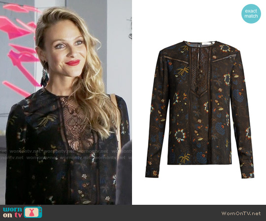 A.L.C. Noemi Blouse worn by Phoebe Wells (Beau Garrett) on Girlfriends Guide to Divorce