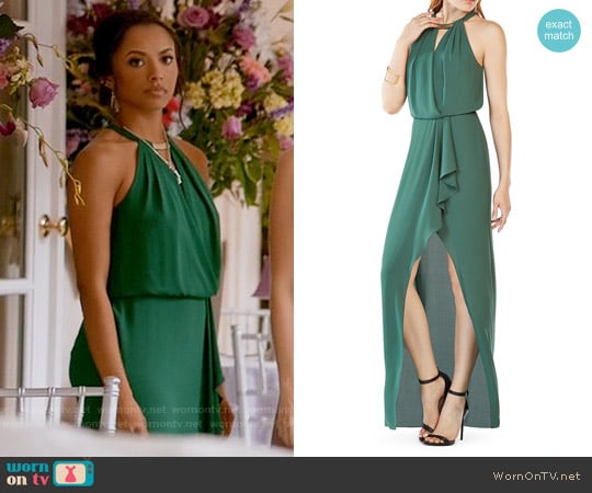Bcbgmaxazria Hardware Detail Gown worn by Bonnie Bennett (Kat Graham) on The Vampire Diaries