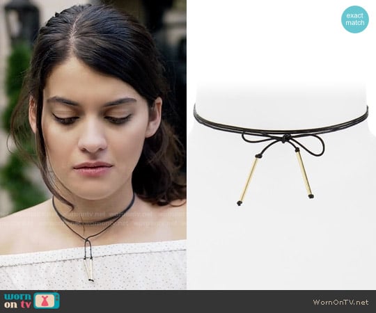 BP Metal Tipped Wrap Choker worn by Sabrina Pemberton (Sofia Black D'Elia) on The Mick
