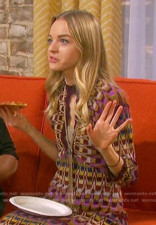 Claire’s zig zag maxi dress on Days of our Lives