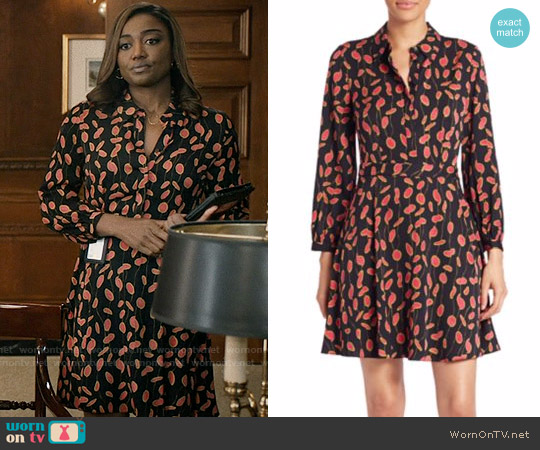 Diane von Furstenberg Chrissie Shirtdress worn by Daisy Grant (Patina Miller) on Madam Secretary