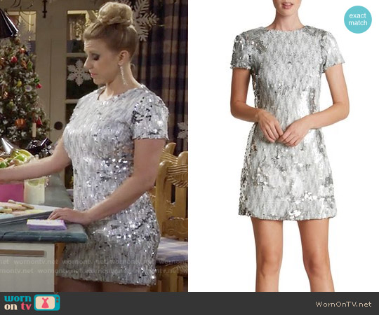 Dress the Population Ellen Sequin Sheath Dress worn by Stephanie Tanner (Jodie Sweetin) on Fuller House