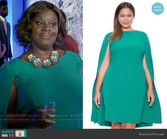 Eloquii Studio Cape Dress worn by Barbara (Retta) on Girlfriends Guide to Divorce