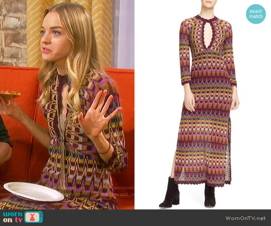 Free People Good Vibrations Maxi Dress worn by Claire Brady (Olivia Keegan) on Days of our Lives
