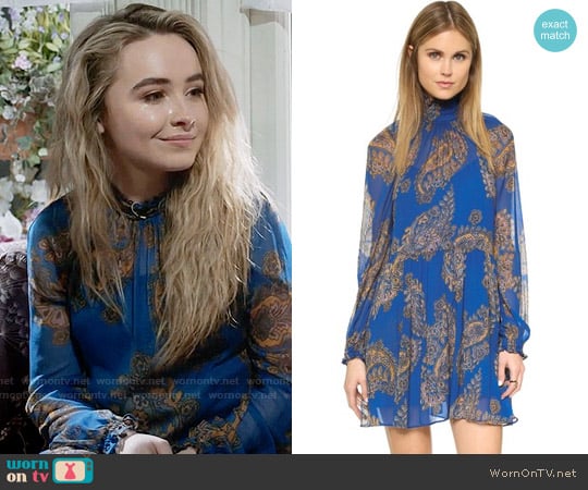 Free People Moonstruck Mini Dress worn by Maya Hart (Sabrina Carpenter) on Girl Meets World