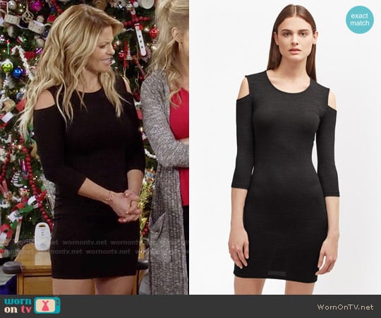 French Connection Cold Shoulder Bodycon Dress worn by DJ Tanner-Fuller (Candace Cameron Bure) on Fuller House