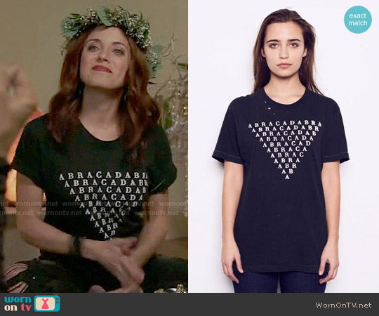 Kelly Cole Limited Edition Graphic “Abracadabra” T-Shirt worn by Jo (Alanna Ubach) on Girlfriends Guide to Divorce