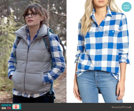 Madewell Ex Boyfriend Shirt worn by Jessica Day (Zooey Deschanel) on New Girl