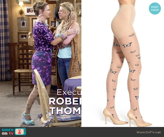 Nordstrom Butterfly Tights worn by Kimmy Gibbler (Andrea Barber) on Fuller House