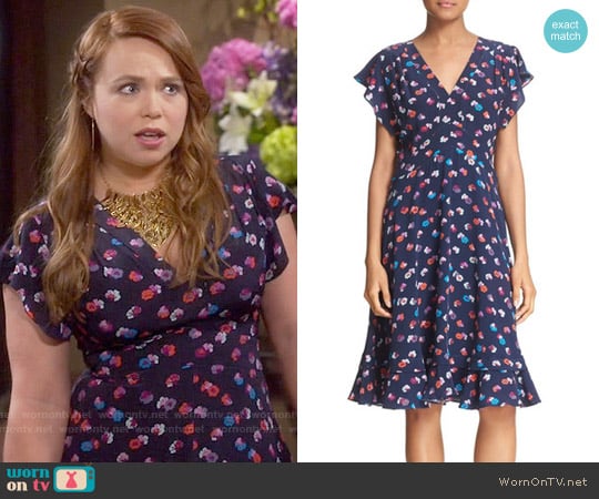 Rebecca Taylor Sakura Floral Dress worn by Kristin Baxter (Amanda Fuller) on Last Man Standing