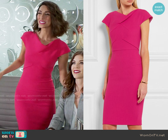 Roland Mouret Ivy Dress worn by Delia (Necar Zadegan) on Girlfriends Guide to Divorce