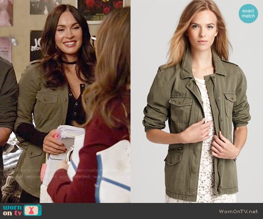 Velvet by Graham & Spencer Army Jacket worn by Reagan (Megan Fox) on New Girl
