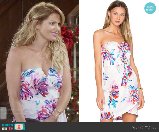 Yumi Kim Date Night Dress in Wild Impressions worn by DJ Tanner-Fuller (Candace Cameron Bure) on Fuller House