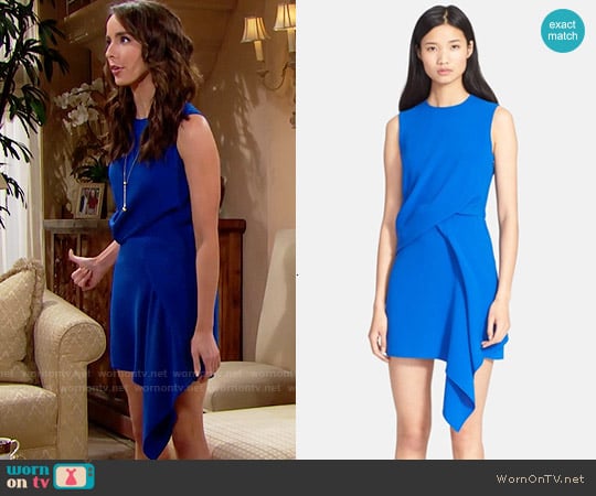 McQ by Alexander McQueen Draped Dress worn by Ivy Forrester (Ashleigh Brewer) on The Bold and the Beautiful