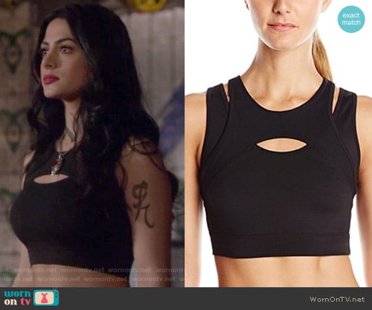 Calvin Klein Performance Double-Layer Longline Bra worn by Isabelle Lightwood (Emeraude Toubia ) on Shadowhunters