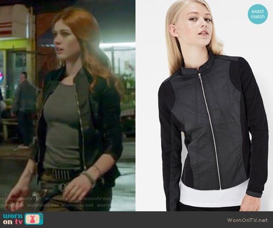 G-Star Raw Lynn Zip Super Slim Shirt worn by Clary Fray (Katherine McNamara) on Shadowhunters