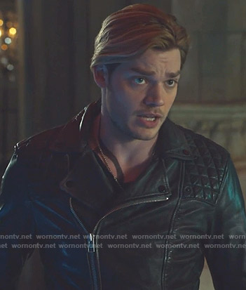 Jace’s leather moto jacket on Shadowhunters