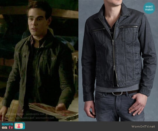 John Varvatos Denim Style Zip Jacket worn by Simon Lewis (Alberto Rosende) on Shadowhunters