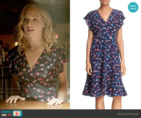 Rebecca Taylor Sakura Floral Dress worn by Caroline Forbes (Candice Accola) on The Vampire Diaries