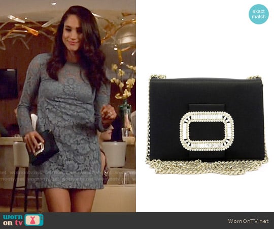 Roger Vivier Micro Evening Bag worn by Rachel Zane (Meghan Markle) on Suits