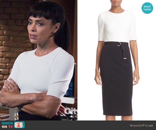 Ted Baker Wandee Dress worn by Camille Saroyan (Tamara Taylor) on Bones