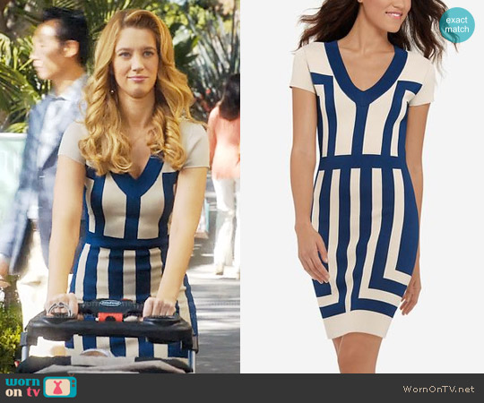 Eva Longoria for The Limited Power Knit Color Blocked Dress worn by Petra Solano (Yael Grobglas) on Jane the Virgin