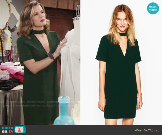 Zara Mini Dress with Collar Detail worn by Chelsea Lawson (Melissa Claire Egan) on The Young and the Restless