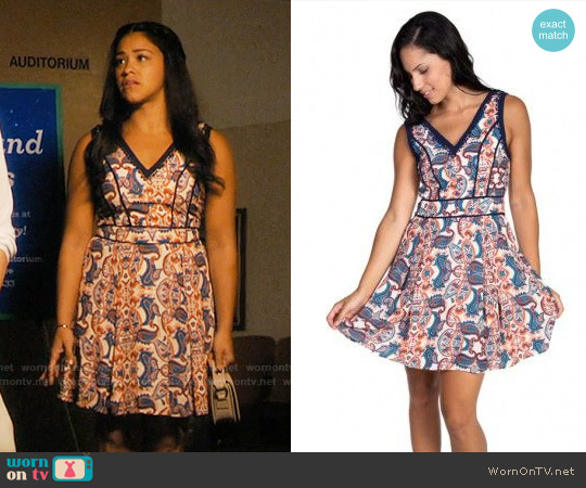 Adelyn Rae Paisley Print Dress worn by Jane Villanueva (Gina Rodriguez) on Jane the Virgin