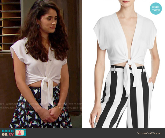 Alice + Olivia Jenara Top worn by Darlita (Danube Hermosillo) on The Bold and the Beautiful