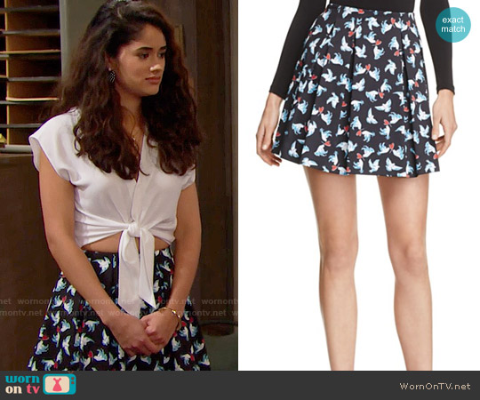 Alice + Olivia Connor Skirt worn by Darlita (Danube Hermosillo) on The Bold and the Beautiful