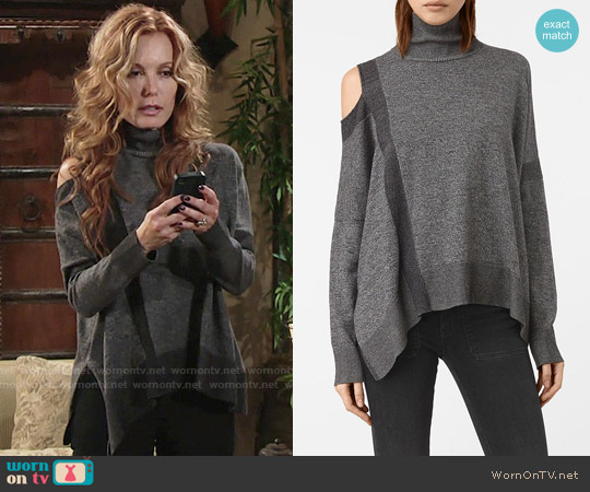 All Saints Cecily Twist Sweater worn by Lauren Fenmore (Tracey Bregman) on The Young and the Restless