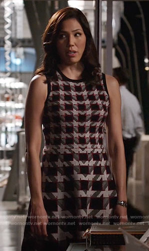 Angela’s houndstooth dress on Bones