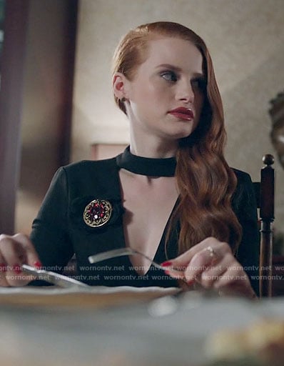 Cheryl’s black cutout dress on Riverdale