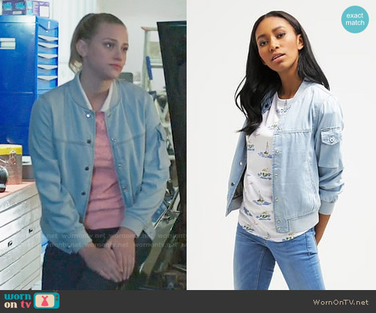 Diesel De-Matty Denim Jacket worn by Betty Cooper (Lili Reinhart) on Riverdale